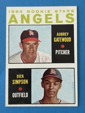 1964 Topps #127 Angels Rookie Stars Simpson Gatewood EX-EXNMT *shoeboxcards*
