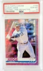 AARON JUDGE ~2019 Topps Chrome BATTING ~PINK REFRACTOR PARALLEL PSA GEM MINT 10