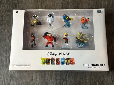 Pixar Mini Figurines 8 Piece Gift Set w Wall-E, Nemo, Eve, Dory Thinkway Disney