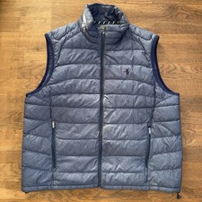 Polo Ralph Lauren Puffer 750 bleu gilet rembourré matelassé homme taille XXL