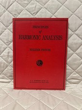 Principles Of Harmonic Analysis by Walter Pis...
