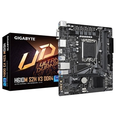 Gigabyte H610M S2H V3 DDR4 Ultra Durable Intel 1700 Socket Motherboard Micro-Atx