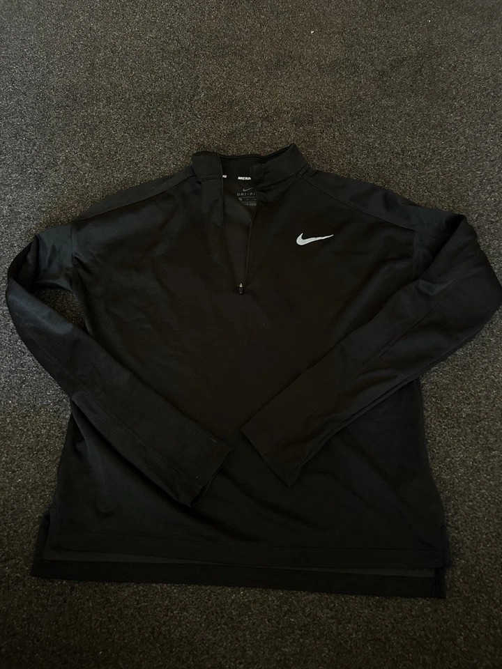 Nike Running Women’s Long Sleeved Black Quarter Zip Size Small - Image 1 of 1