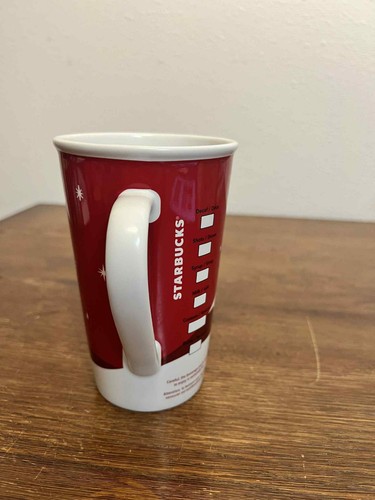 Starbucks Holiday 2011 Red Dog Tall Latte Mug 16 oz New Bone China Holiday Xmas - Bild 4 von 5