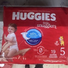 Huggies Little Snugglers Diapers Size 5 Over 27 lb 19 ct