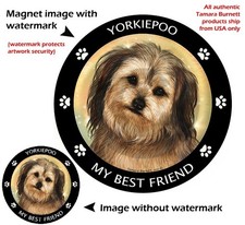 Yorkipoo My Best Friend Dog Car Magnet