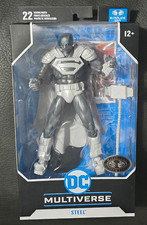 Mcfarlane DC Multiverse Reign of The Supermen Steel Platinum Chase