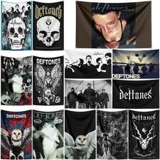 Deftones Heavy Metal Rock Band Flag Banner Wall Hanging Tapestry +Brass Grommets