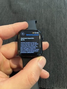 Apple Watch Series 7 45mm Graphit Edelstahl Cellular 82% Akku OVP