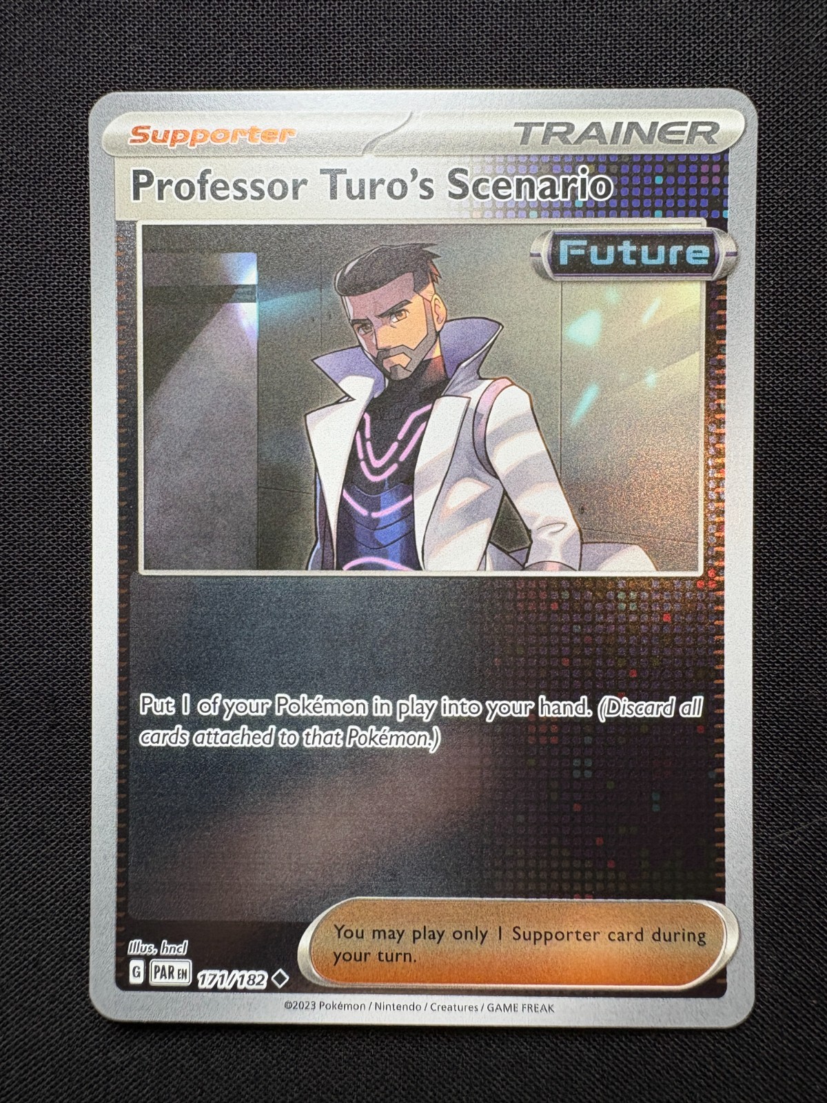 Professor Turo's Scenario 171/182 Reverse Holo LP-NM - Pokemon TCG Paradox PAR