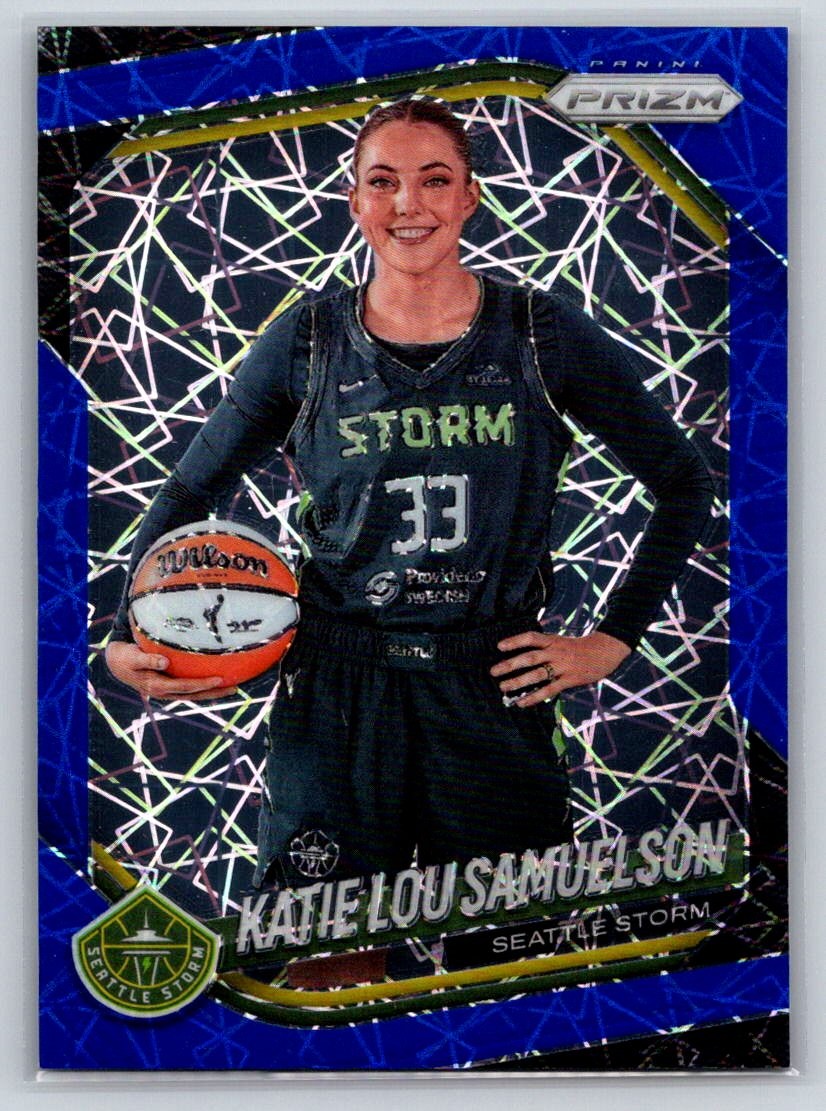 2025 Panini Prizm WNBA #82 Katie Lou Samuelson Blue Velocity Prizms Basketball
