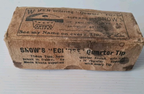 Vintage 30s/40s Hi-Test Heel And Toe Plates Box Good Display 