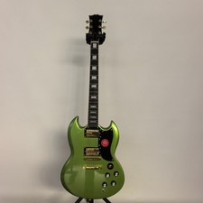 Green Finish SG Electric Guitar 2HPickup Gold Part Rosewood Fretboard Fixed Part