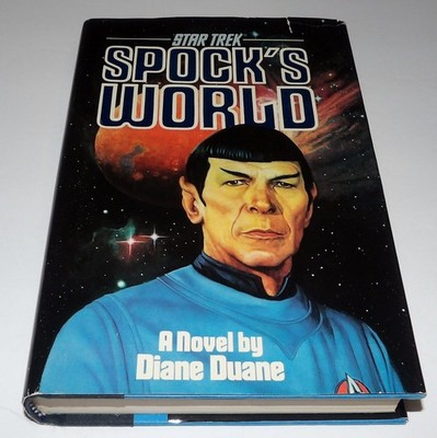 1st PRINTING 1st EDITION STAR TREK HARDCOVER BOOK - SPOCK'S WORLD 1988