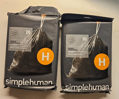 Box of SimpleHuman H Odorsorb Liners (Damaged Packaging)