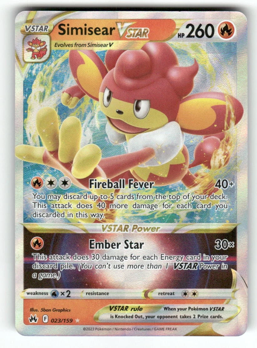 Simisear VSTAR Pokémon TCG Cards for sale | eBay