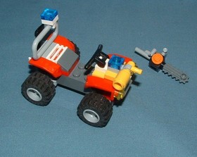 CITY, FIRE SETS 4427 ATV / 60000 MOTORCYCLE / 30368 WATER SCOOTER - LEGO - USED