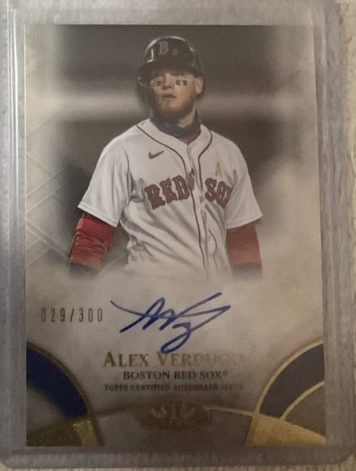 2021 Topps Tier One Break Out #029/300 Alex Verdugo #BOA-AV RED SOX AUTOGRAPH