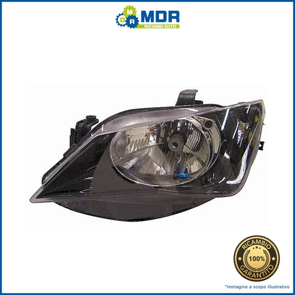 Scheinwerfer Vorne Links 1 Parabel Schwarz - Links - Seat Ibiza 12- > 16-image