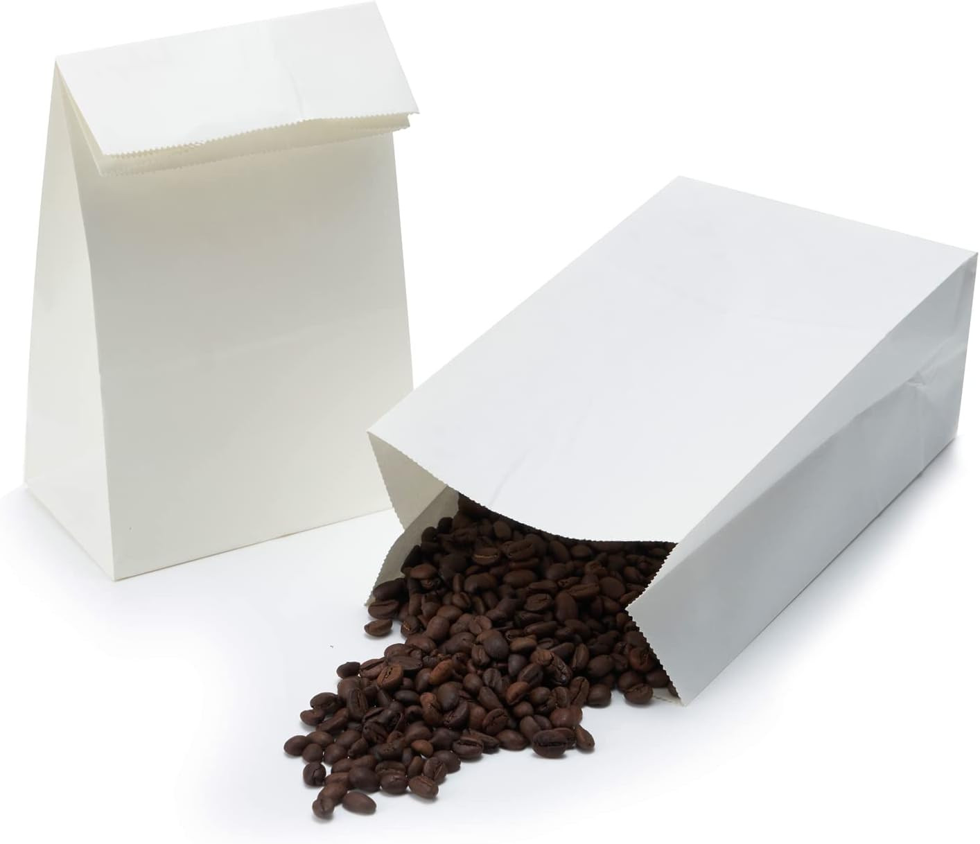 40 Count White Grocery Lunch Bag Kraft Paper Bags 4 lb Capacity