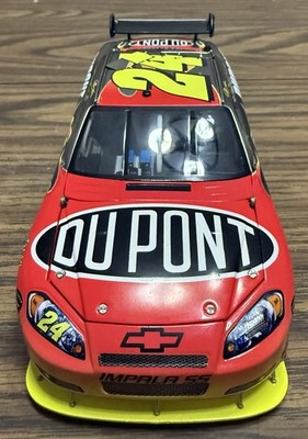 2009 Jeff Gordon #24 DuPont Impala SS 1/24 Scale Diecast Car - Brushed Metal