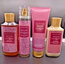 Bath and Body Works blush cardigan shower gel, mist, cream & lotion *set of 4*