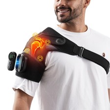 Cordless Shoulder Heating Pad with Magnetic Detachable Remote Control - Heate...