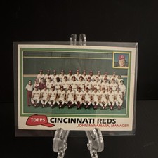 Topps 1981 Cincinnati Reds Team Checklist #677 MLB Baseball Card