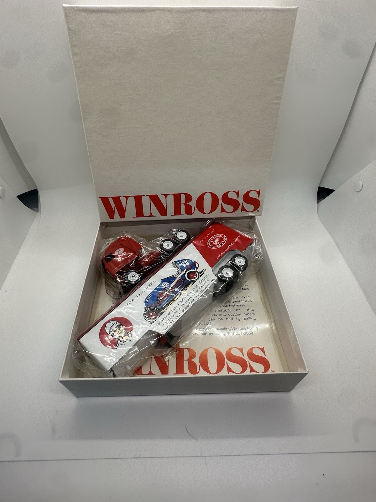 #80  1/64  ROSCOE PAPPY HOUGH WINROSS TRANSPORTER  4TH IN SERIES RACING LEGENDS