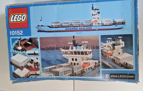 GENUINE LEGO SET 10152 MAERSK SEALAND CONTAINER SHIP 2004 WITH BOX AND MANUAL