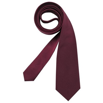 Seidensticker TIES Krawatte 7cm schmale-Form Seide Twill Bordeaux