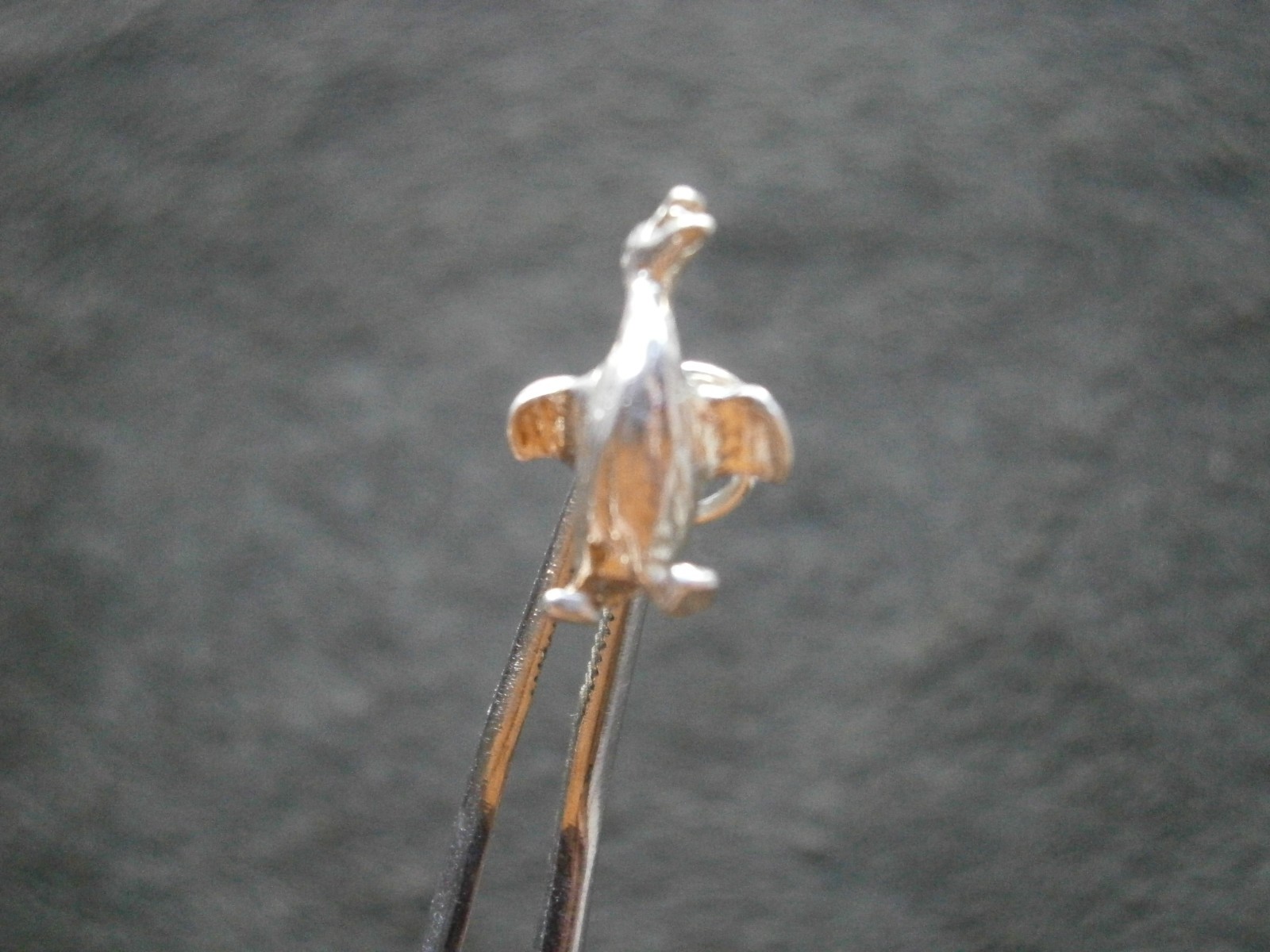 TINY Duck Bird Vintage Solid Sterling Silver Brac… - image 3