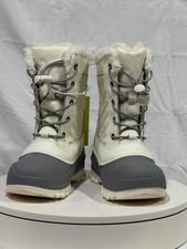 All In Motion Kids Skylar Leather Faux Fur Ankle Waterproof Winter Boots Size 13