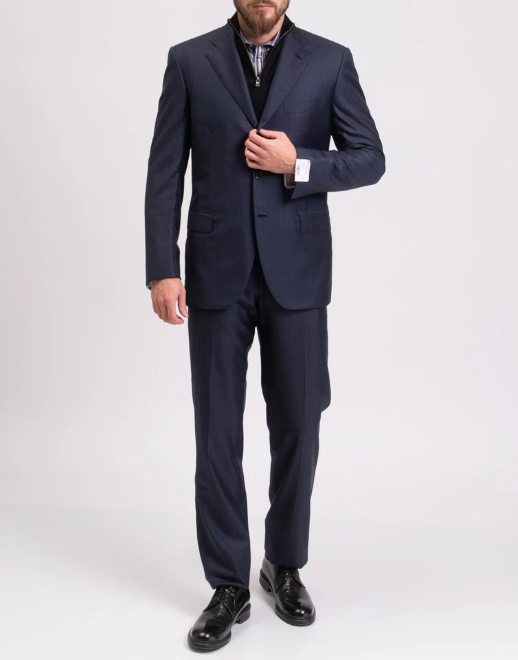 RRP€3050 BRIONI Chigi Silk & Wool Suit IT50 US40 M Single-Breasted Made in Italy - image 2 of 4