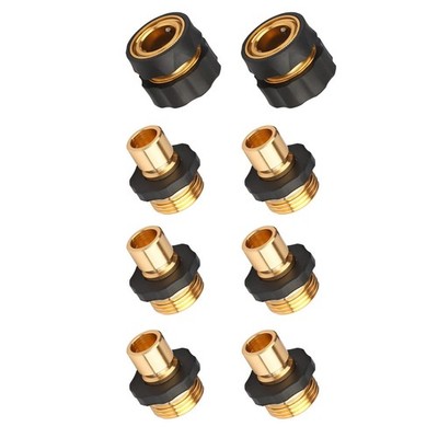 8pcs 3/4'' Garden Hose Quick Connect Water Hose For Quick And Easy Connect