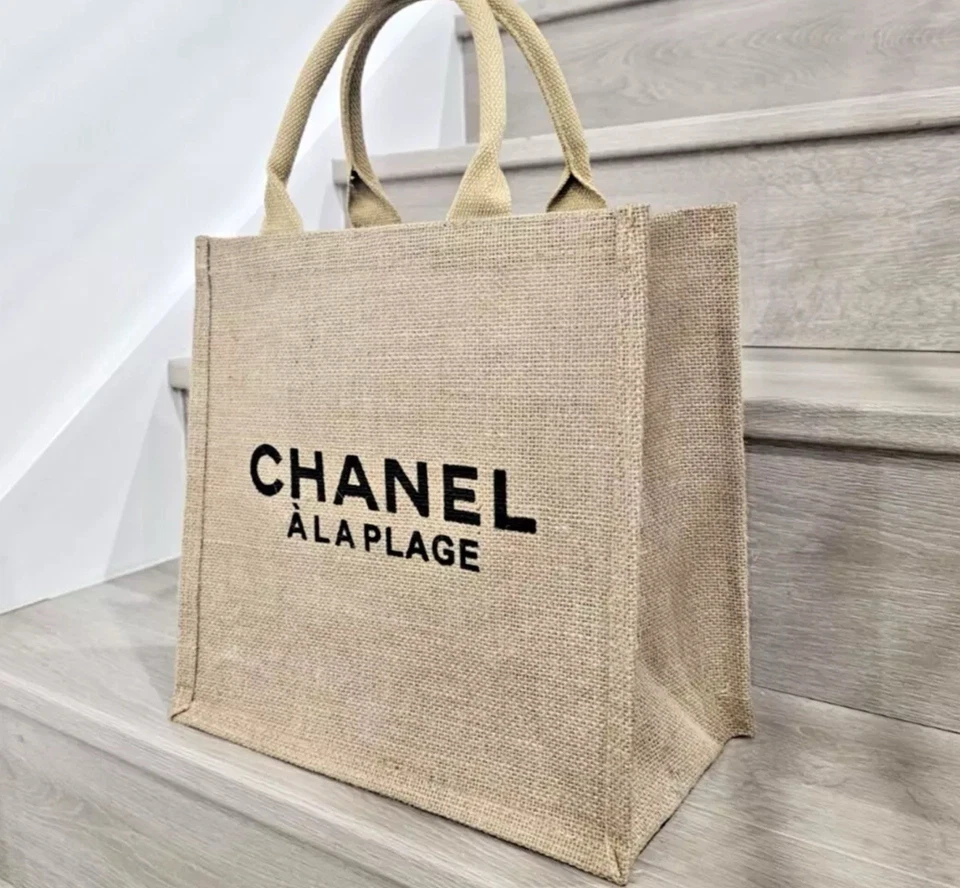 Bolso de Mano Chanel A La Plage Arpillera-NUEVO Foto 2 de 4