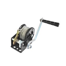 Manual Hand Winch Cable Trailer Winch 800lbs Attachments Spare Simple Using