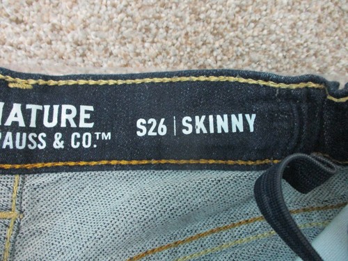 Levis S26 Jeans 12 Boys Youth Size Blue Denim Skinny Leg Stretch Dark Wash Teens - Picture 8 of 12
