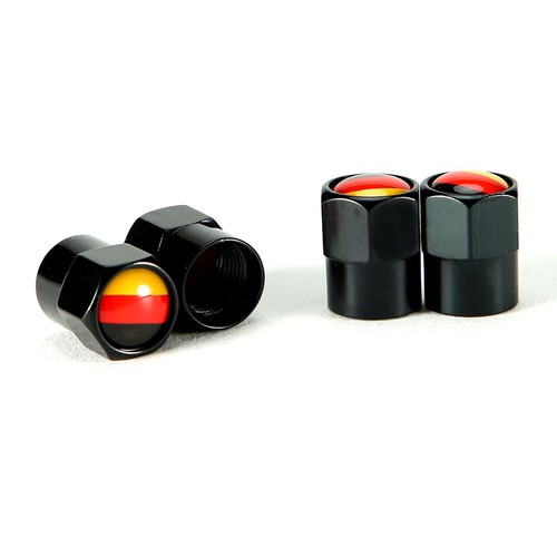 4x German Germany Flag Tyre Valve Dust Caps Car Wheel Tire Valve Stem Cover Cap - Picture 22 of 22