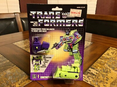 TRANSFORMERS HASBRO BONE CRUSHER G1 1984 CONSTRUCTION DEVASTATOR NEW SEALED RARE