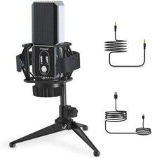 Zealsound Portable Studio Recording Microphone Steel Shock Mount USB 3.5mm Mic