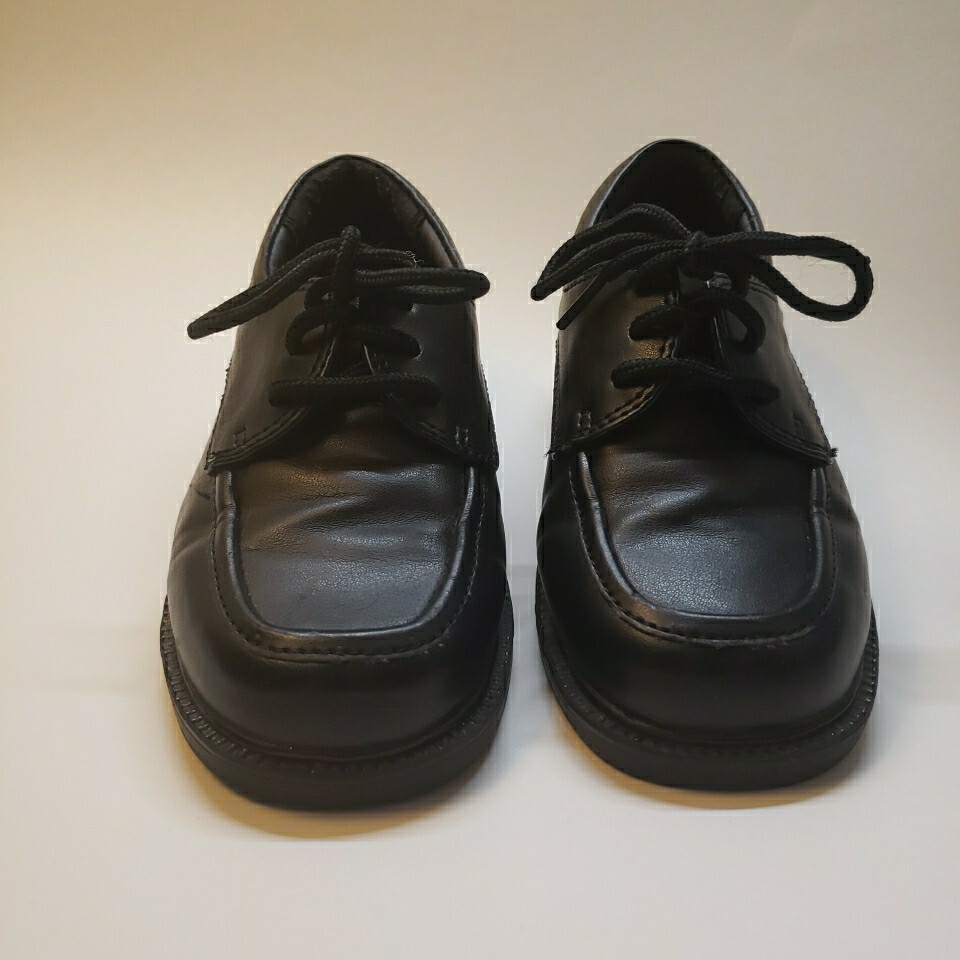 Smart Fit Toddler/Boys Black Lace Up Dress Shoes size