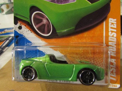 Hot Wheels Tesla Roadster Track Stars Green Ebay