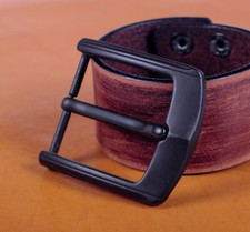 Alloy Pin Single Prong Clip Buckle for Men Leather Belt Spare Replacement 4cm