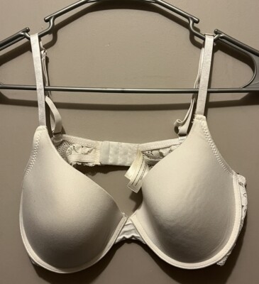 Jessica Simpson Bra Women 36C White Underwired Lace Sides