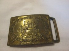 Henry Ford Detroit Automobiles Belt Buckle Model T Car Record Year Vintage
