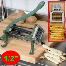 1/2" French Fry Potato Cutter, Commercial, Countertop, Slicer, Heavy Duty