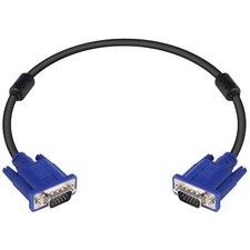 VGA to VGA Monitor Cable HD15 Male to Male for TV Computer Projector 1.5 Feet
