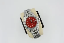 Tag Heuer WG111C.BA0473 Mens SEL Series Professional Watch Red Silver Link Sport