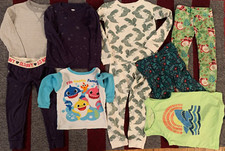 lot 9 boy clothes size 5 years Lewis pjs long sleeves t-shirts tank U3